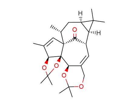 (1aR,7bR)-1aα,2,7aα,13,14,14aα-Hexahydro-1,1,6,6,9,9,11,13α-octamethyl-10aαH-2α,12aα-methano-1H,4H-cyclopropa[5,6][1,3]dioxolo[2',3']cyclopenta[1',2':9,10]cyclodeca[1,2-d][1,3]dioxin-15-one